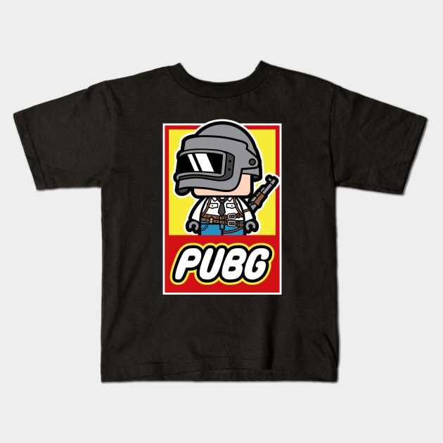PUBG - Brick Grounds Kids T-Shirt by chibifyproject